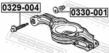 FEBEST Sims, aksel 0330001 for HONDA