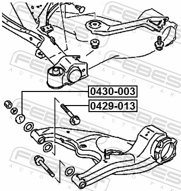 FEBEST Styrtkorrektionsskrue 0429013 for MITSUBISHI