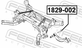 FEBEST Styrtkorrektionsskrue 1829002 for OPEL GENERAL MOTORS