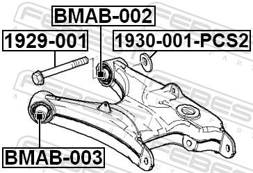 FEBEST Styrtkorrektionsskrue 1929001 for BMW