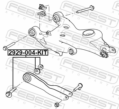 FEBEST Styrtkorrektionsskrue 2929004kit for LAND ROVER