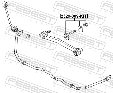 FEBEST Styrtkorrektionsskrue 2329009kit for VAG