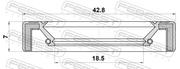 FEBEST Pakdåse, tandstang 95lay20420707x for FORD MERCEDES-BENZ CHRYSLER HONDA NISSAN RENAULT HYUNDAI VAG CITROËN/PEUGEOT LAND ROVER