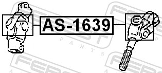 FEBEST Led, styreaksel as1639 for OPEL GENERAL MOTORS LADA HONDA TOYOTA JAGUAR MAZDA MITSUBISHI NISSAN SUBARU SUZUKI SSANGYONG HYUNDAI VAG CHERY GREA