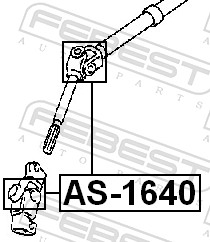 FEBEST Led, styreaksel as1640 for MITSUBISHI NISSAN TOYOTA CHERY