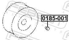 FEBEST Hjulmøtrik 0185-001 for CITROËN/PEUGEOT TOYOTA JAGUAR MITSUBISHI HYUNDAI