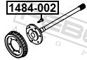 FEBEST Hjulbolt 1484002 for SSANGYONG