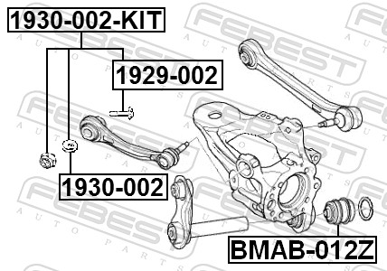 FEBEST Styrtkorrektionsskruesæt 1929-002-KIT for BMW