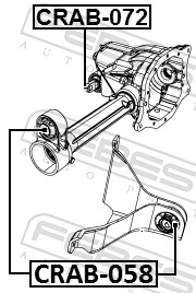 FEBEST Ophæng, bærearm crab072 foraksel oppe for CHRYSLER ALFAROME/FIAT/LANCI
