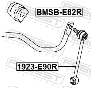 FEBEST Stang/led, stabilisator 1923-E90R bagaksel for BMW