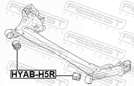 FEBEST Ophæng, aksel hyabh5r bag for HYUNDAI