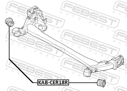 FEBEST Ophæng, aksel kabcer18r bag for HYUNDAI