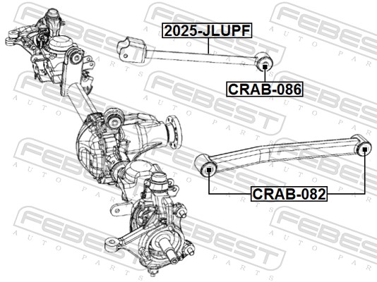 FEBEST Ophæng, bærearm crab086 foraksel for CHRYSLER ALFAROME/FIAT/LANCI