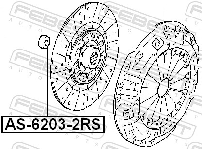 FEBEST Leje as62032rs for OPEL VOLVO ALFAROME/FIAT/LANCI GENERAL MOTORS SUBARU IVECO GEELY TOYOTA NISSAN CHERY FAW FORD MAZDA HONDA ISUZU SSANGYONG M