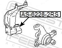 FEBEST Leje, forhjulstap as62282rs for MAZDA NISSAN SUZUKI