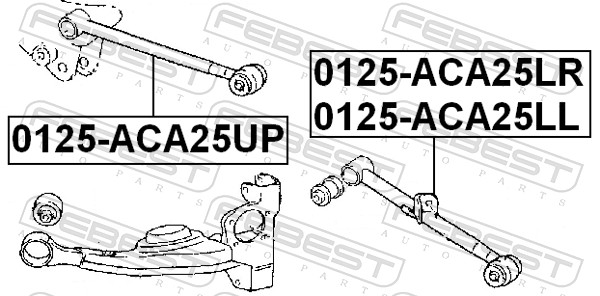 FEBEST Bærearm, hjulophæng 0125-ACA25LL Bagaksel venstre for TOYOTA CHERY LIFAN