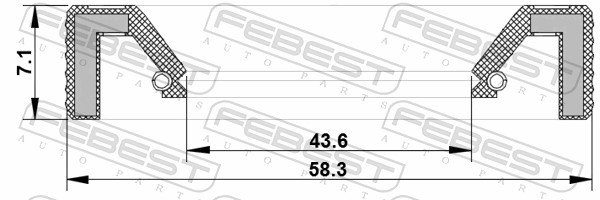 FEBEST Pakring, momentkonverter 95kay45580707r for BMW VAG LAND ROVER