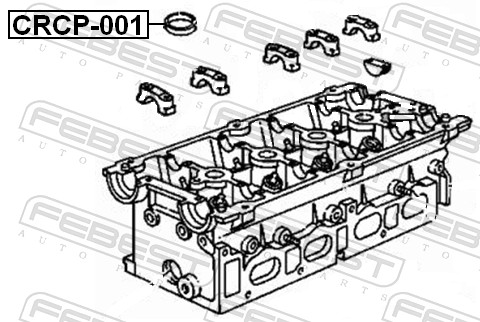 FEBEST Pakning, Ventildæksel crcp001 for CHRYSLER ALFAROME/FIAT/LANCI