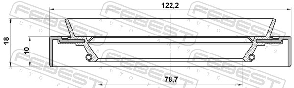 FEBEST 95hdy801221018x bagaksel for HYUNDAI
