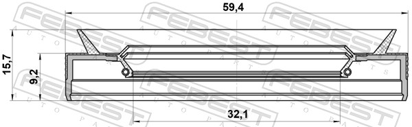 FEBEST Pakdåse, manuel gearkasse 95pey33590916r for RENAULT