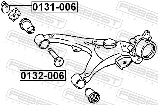 FEBEST Sims, aksel 0132006 for TOYOTA