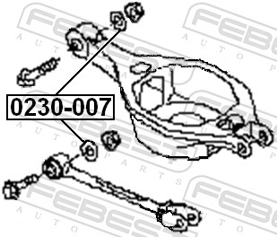 FEBEST Sims, aksel 0230007 for NISSAN