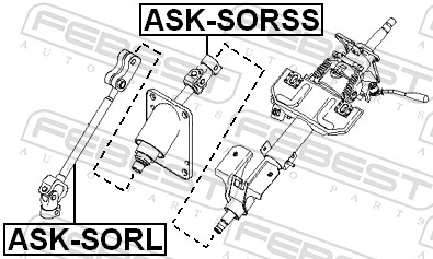FEBEST Styringsaksel ASK-SORSS for HYUNDAI