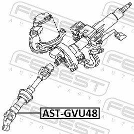 FEBEST Styringsaksel AST-GVU48 for TOYOTA