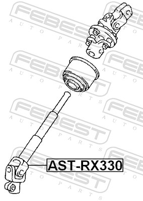 FEBEST Styringsaksel AST-RX330 for TOYOTA