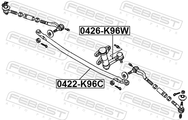 FEBEST Ratstammearm 0426k96w for MITSUBISHI
