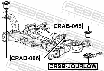 FEBEST Ophæng, aksel crab065 bag for CHRYSLER ALFAROME/FIAT/LANCI