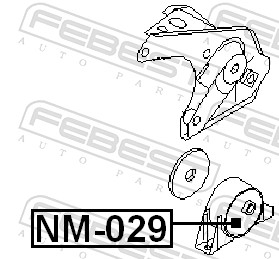 FEBEST Motorophæng nm029 bag for SAMSUNG MAZDA NISSAN