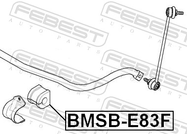 FEBEST Ophæng, stabilisator bmsbe83f foraksel for BMW