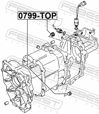 FEBEST Skrueprop, bundkar 0799top for SUZUKI