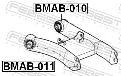 FEBEST Ophæng, bærearm bmab011 foran akslen for BMW