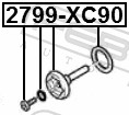 FEBEST Skrueprop, bundkar 2799xc90 for FORD VOLVO GENERAL MOTORS LAND ROVER