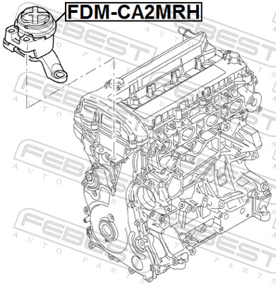 FEBEST Motorophæng FDM-CA2MRH højre for FORD VOLVO