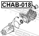 FEBEST Ophæng, differential chab018 for OPEL GENERAL MOTORS