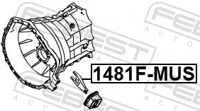 FEBEST Udrykkergaffel, kobling 1481fmus for SSANGYONG