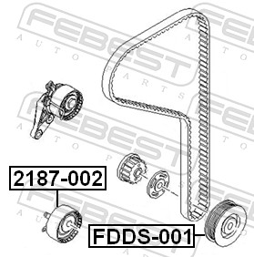 FEBEST Remskive, krumtapaksel FDDS-001 for FORD VOLVO