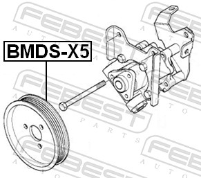 FEBEST Remskive, servopumpe bmdsx5 for BMW