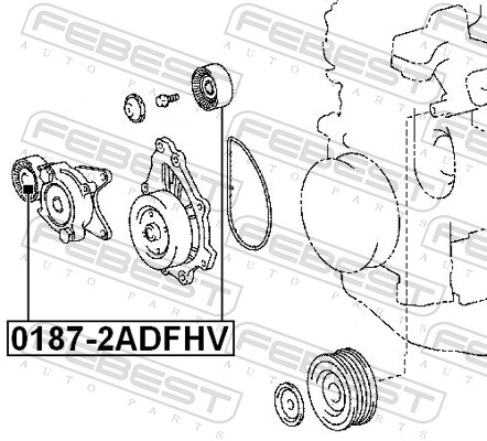 FEBEST Strammehjul, kilerem 01872adfhv for TOYOTA