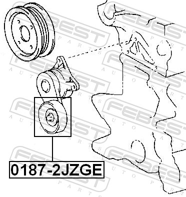 FEBEST Strammehjul, kilerem 01872jzge for TOYOTA
