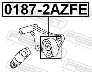 FEBEST Strammehjul, kilerem 01872azfe for TOYOTA