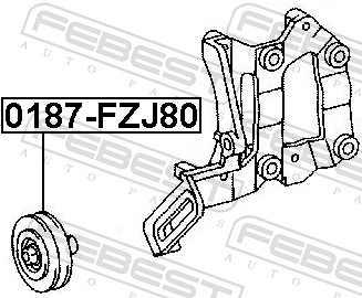 FEBEST Strammehjul, kilerem 0187fzj80 for TOYOTA