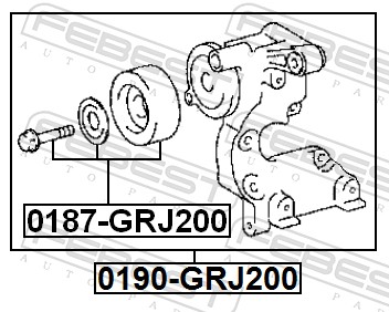 FEBEST Strammehjul, kilerem 0187grj200 for TOYOTA