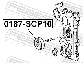 FEBEST Strammehjul, kilerem 0187scp10 for TOYOTA
