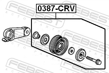 FEBEST Strammehjul, kilerem 0387crv for HONDA