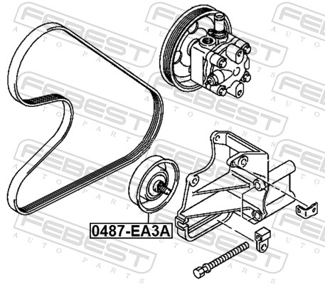 FEBEST Strammehjul, kilerem 0487ea3a for CHERY MITSUBISHI
