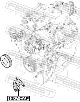 FEBEST Strammehjul, kilerem 1087cap for OPEL GENERAL MOTORS SUZUKI